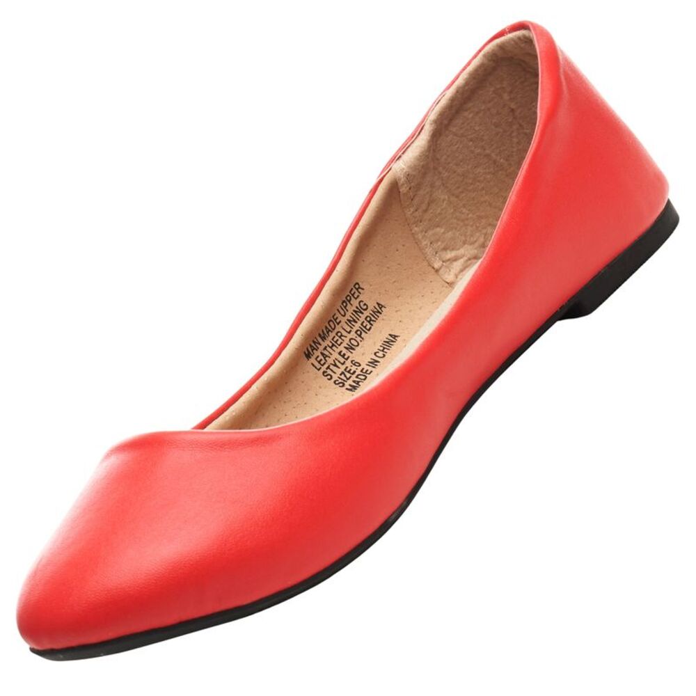 Alpine Swiss Pierina Womens Classic Round Toe Ballet Flats Work Slip On Shoes